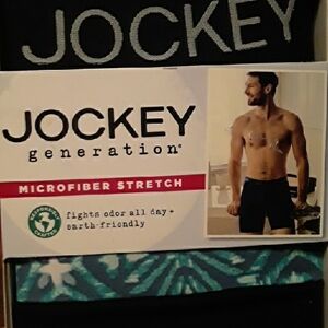 NWT Jockey Generation Small  Microfiber Stretch 3 Pair Long Leg Boxer Briefs